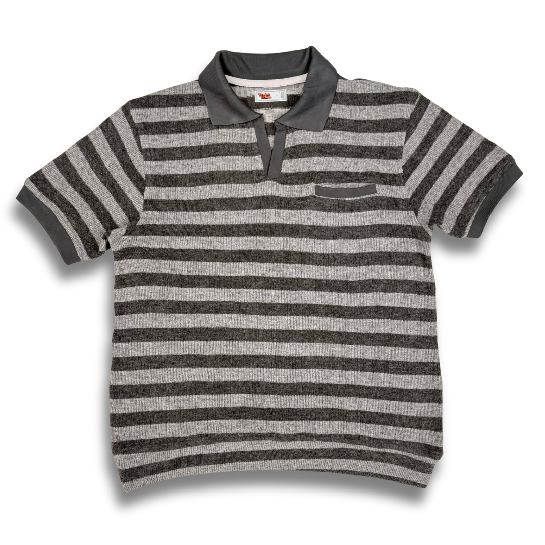Draint Varsity Polo (Textured Stripe)