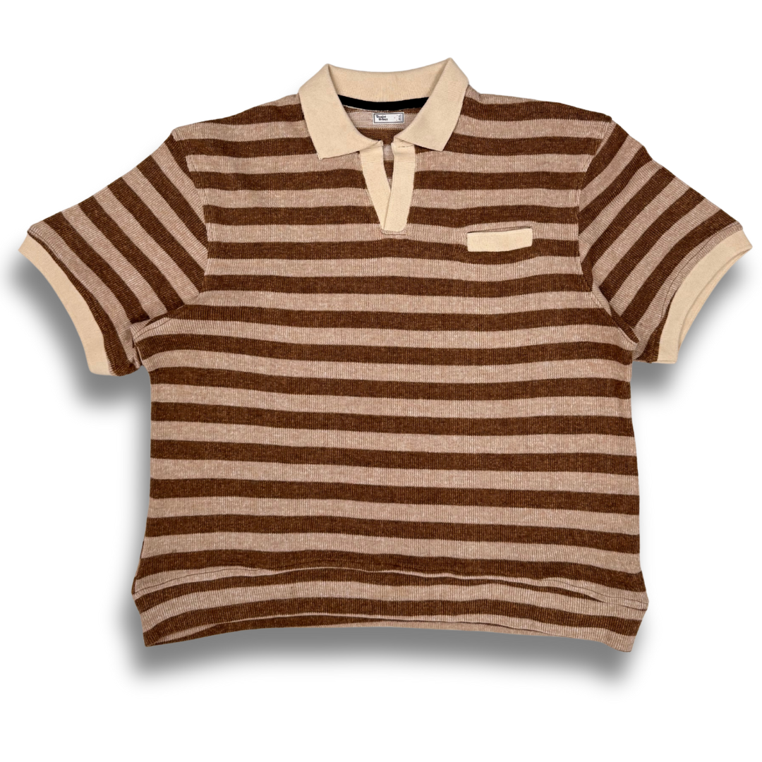 Draint Varsity Polo (Textured Stripe)