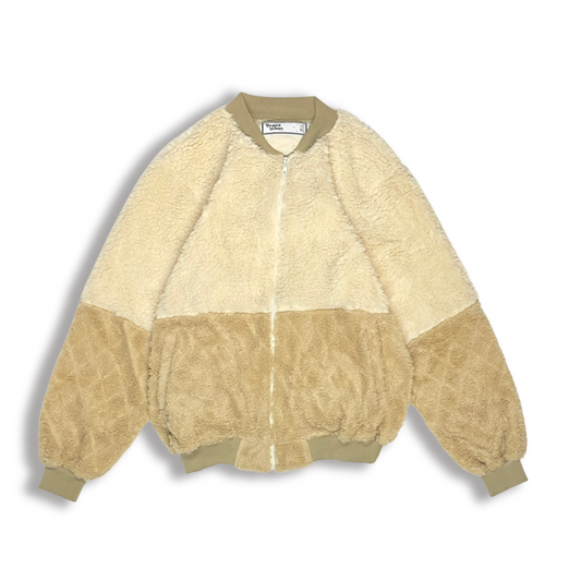 Cream & Nude Combo Fleece Jacket